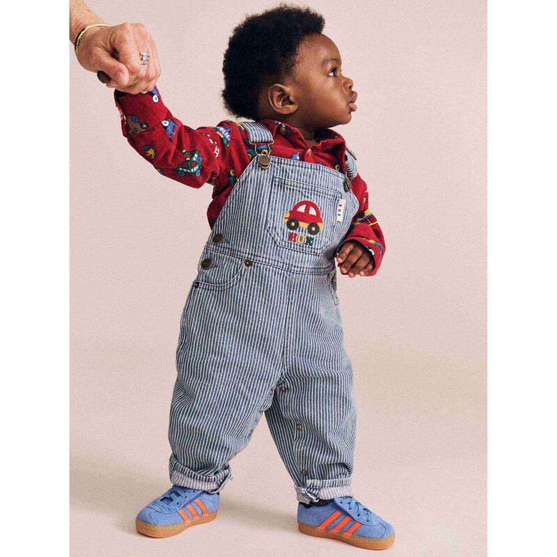 Huxbaby Car Denim Stripe Overall 6M-2Y image number 3